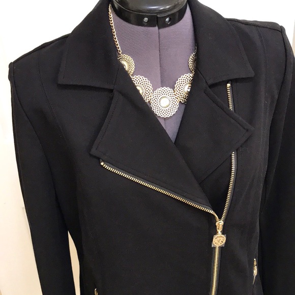 NWT Anne Klein Moto Flare Blazer - Picture 4 of 12